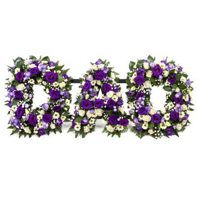 Letters SYM-341 - A beautifully personal tribute made using a selection of the freshest flowers. Choose your letters and simply let us know your requirements when ordering.